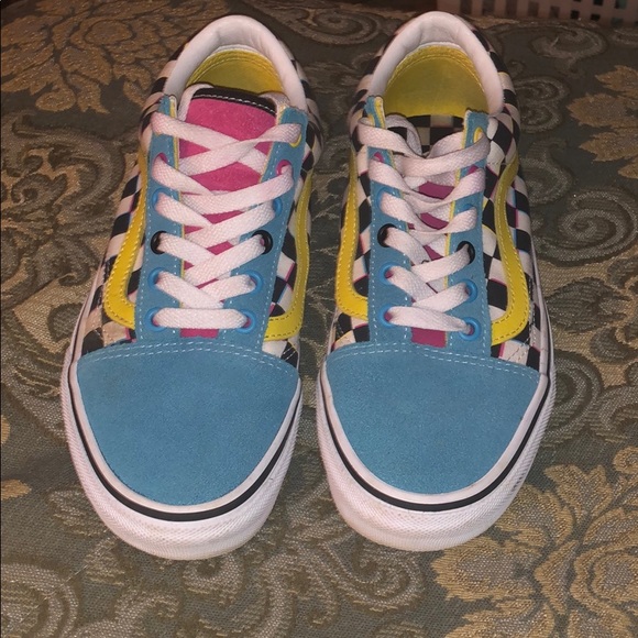 old skool crazy check vans